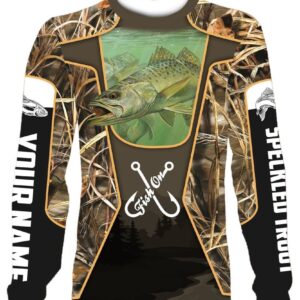 Speckled Trout Fish Customized Fish On Long Sleeve, Hoodie, Zip Up Hoodie - Uniform Custom Clothes, Unique Gifts For Employee - Vesles2014s