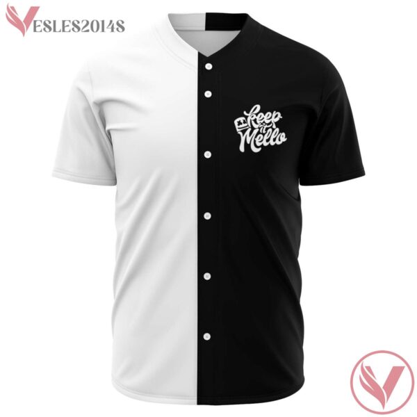 Split Black And White Marshmello Baseball Jersey For EDM Festivals - Vesles2014s 1
