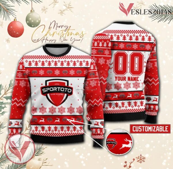 Spor Toto SK Handball Custom Ugly Christmas Sweater, Unique Gift For Fans - Vesles2014s
