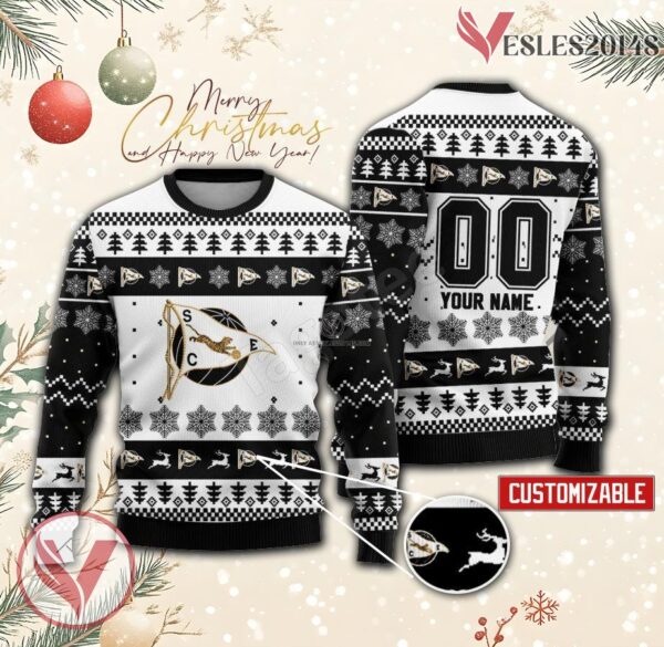 Sporting de Espinho Volleyball Custom Ugly Christmas Sweater, Unique Gift For Fans - Vesles2014s