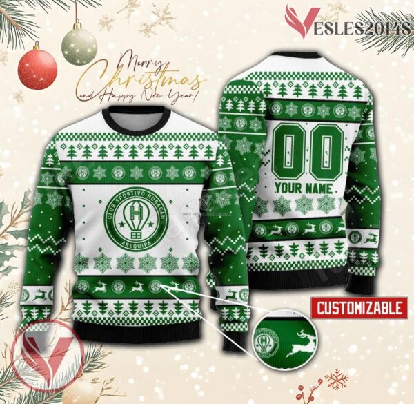 Sportivo Huracán Custom Ugly Christmas Sweater, Unique Gift For Fans - Vesles2014s