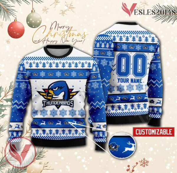 Springfield Thunderbirds Hockey Custom Ugly Christmas Sweater, Unique Gift For Fans - Vesles2014s