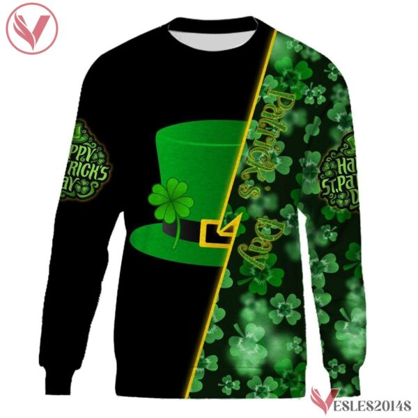 St Paddys Gifts, St Patricks Shirts Lucky Hat Clover Shirts Uniform Custom Clothes, Unique Gifts For Employee - Vesles2014s 1