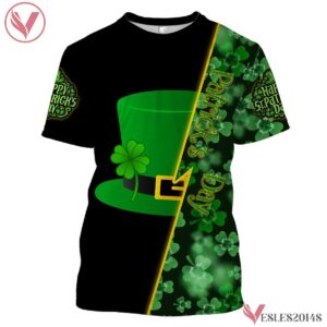 St Paddys Gifts, St Patricks Shirts Lucky Hat Clover Shirts Uniform Custom Clothes, Unique Gifts For Employee - Vesles2014s 2