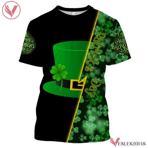 St Paddys Gifts, St Patricks Shirts Lucky Hat Clover Shirts Uniform Custom Clothes, Unique Gifts For Employee - Vesles2014s 2