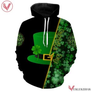 St Paddys Gifts, St Patricks Shirts Lucky Hat Clover Shirts Uniform Custom Clothes, Unique Gifts For Employee - Vesles2014s