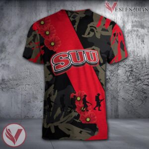 St. Bonaventure Bonnies NCAA With Red Poppy Flower 3D Shirt, Unique Gift For Fans - Vesles2014S 1