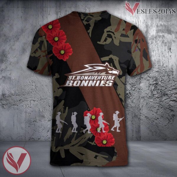 St. Cloud State Huskies NCAA With Red Poppy Flower 3D Shirt, Unique Gift For Fans - Vesles2014S 1