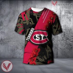 St. Francis Brooklyn Terriers NCAA With Red Poppy Flower 3D Shirt, Unique Gift For Fans - Vesles2014S