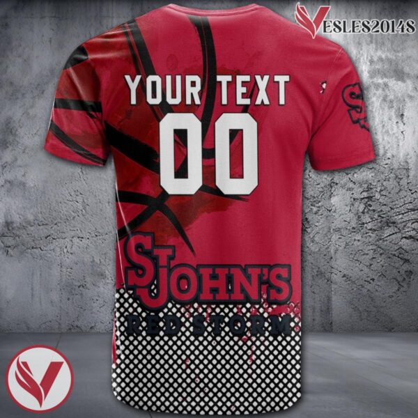 St. John's Red Storm Basketball Grunge Pattern Unique Personalized T Shirts - Vesles2014S 1