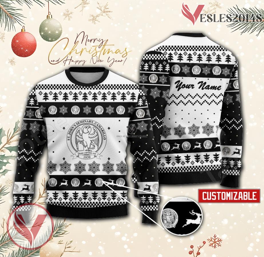 St. John's Seminary Custom Ugly Christmas Sweater, Unique Gift For Fans - Vesles2014s