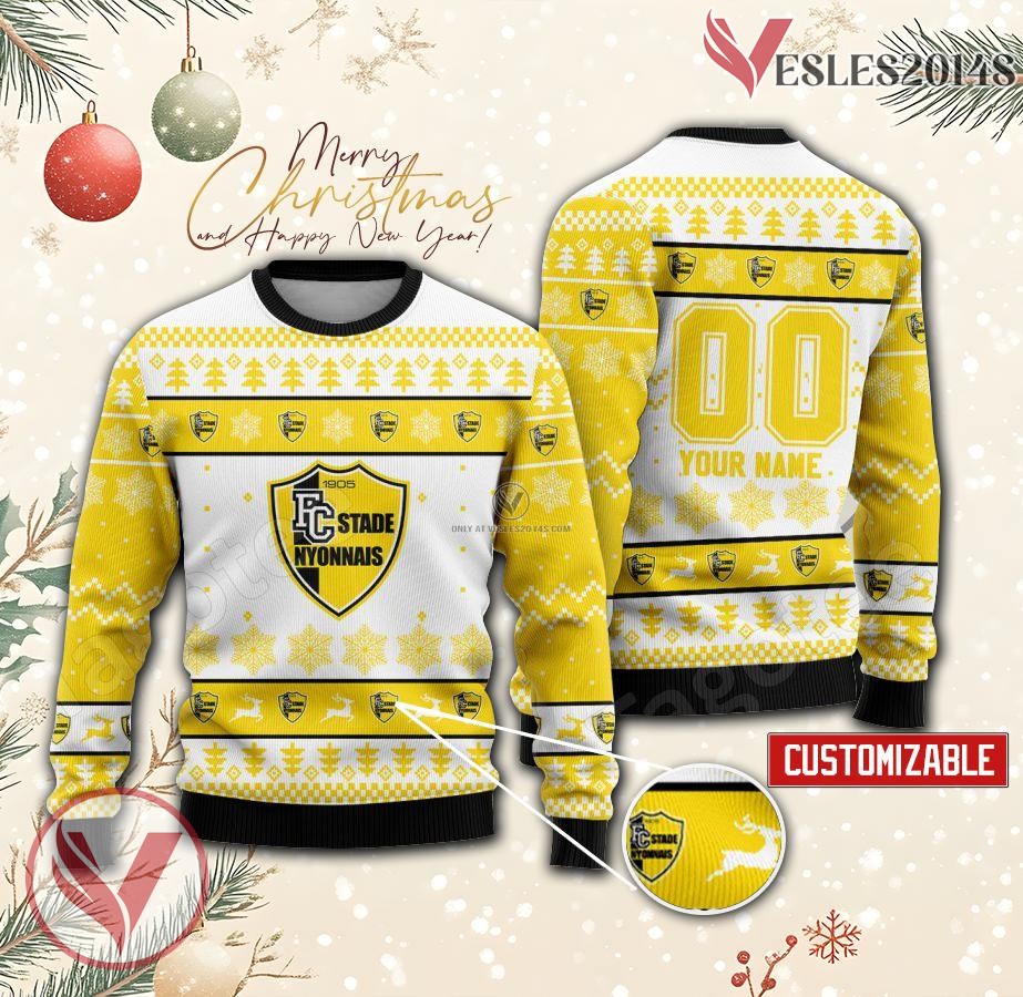 Stade Nyonnais Custom Ugly Christmas Sweater, Unique Gift For Fans - Vesles2014s