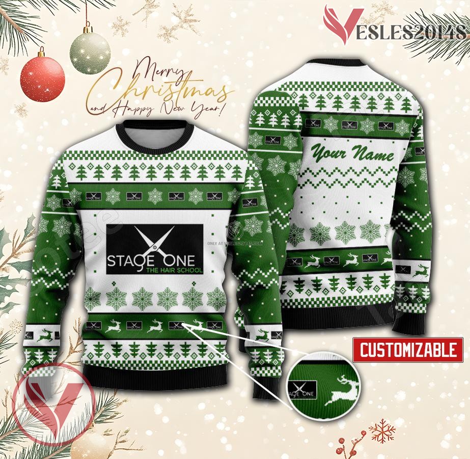 Stage One The Hair School Custom Ugly Christmas Sweater, Unique Gift For Fans - Vesles2014s