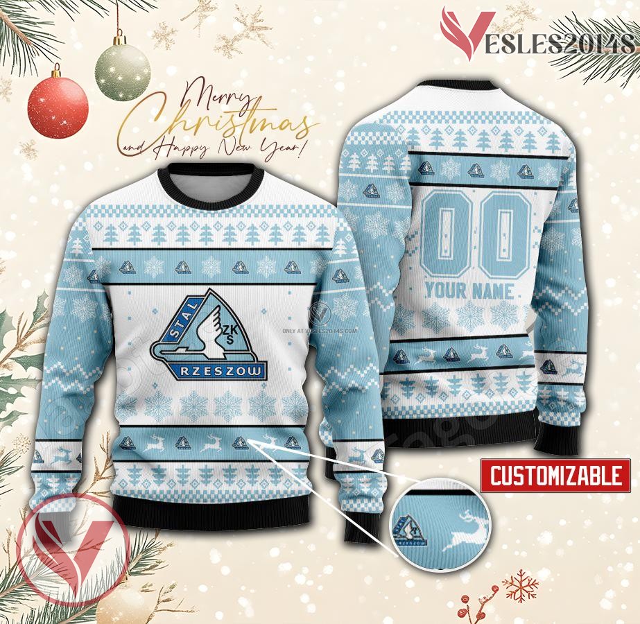 Stal Rzeszów Custom Ugly Christmas Sweater, Unique Gift For Fans - Vesles2014s