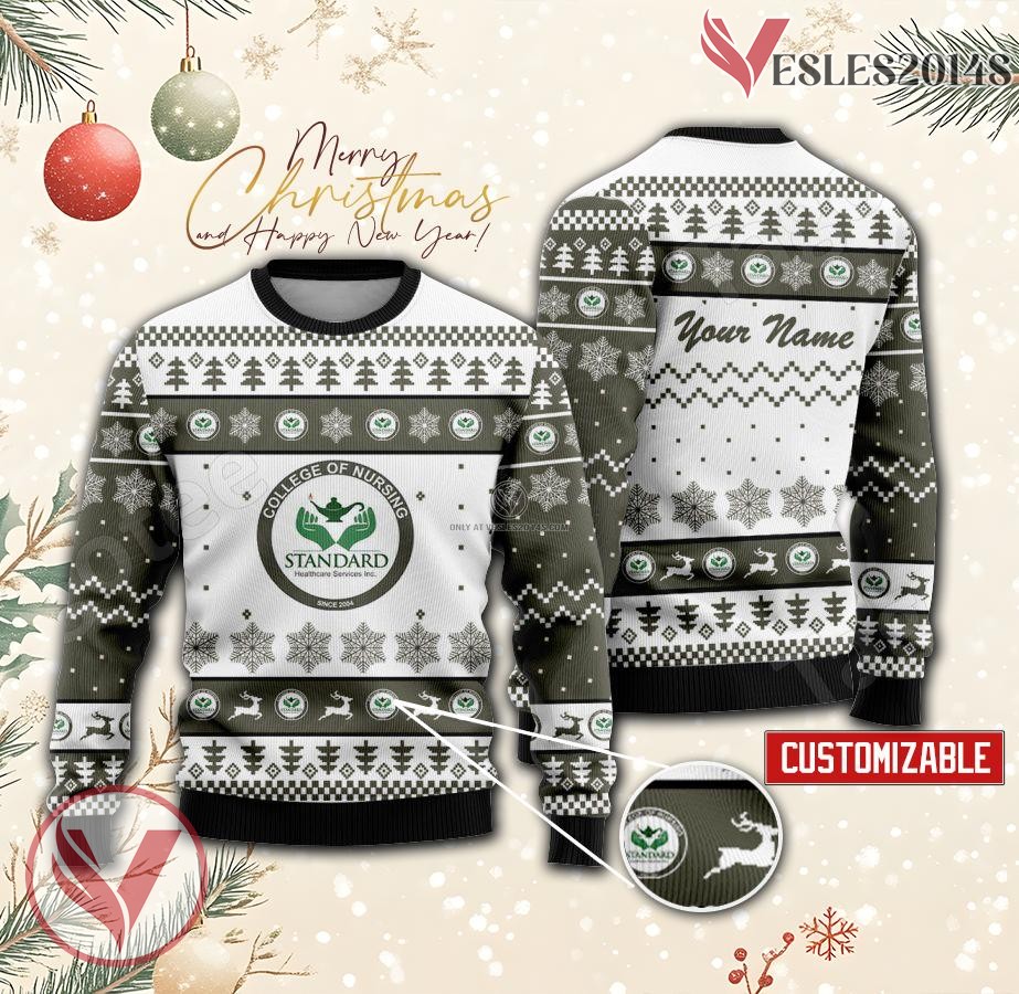 Standard Healthcare Services-College of Nursing Custom Ugly Christmas Sweater, Unique Gift For Fans - Vesles2014s