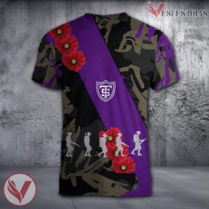 Stanford Cardinal NCAA With Red Poppy Flower 3D Shirt, Unique Gift For Fans - Vesles2014S 1