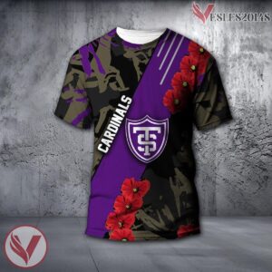 Stanford Cardinal NCAA With Red Poppy Flower 3D Shirt, Unique Gift For Fans - Vesles2014S