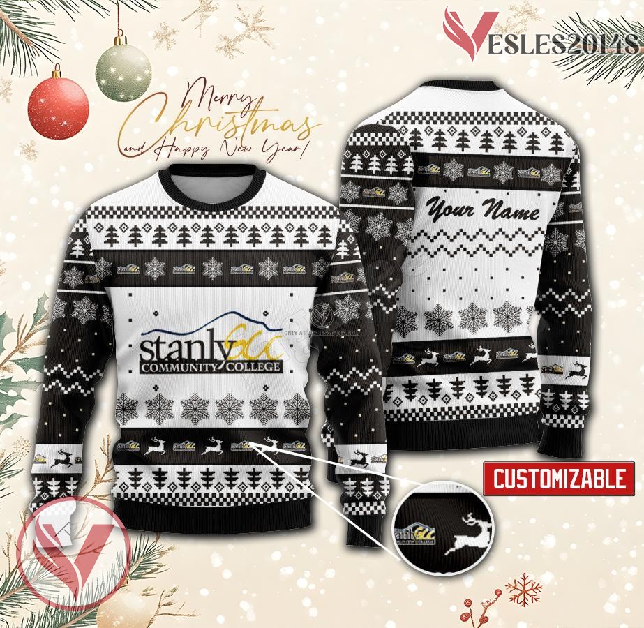 Stanly Community College Custom Ugly Christmas Sweater, Unique Gift For Fans - Vesles2014s