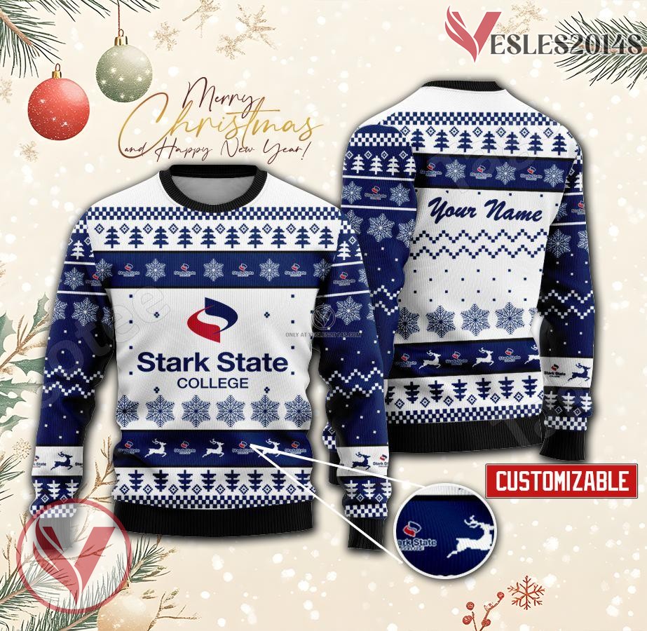 Stark State College Custom Ugly Christmas Sweater, Unique Gift For Fans - Vesles2014s