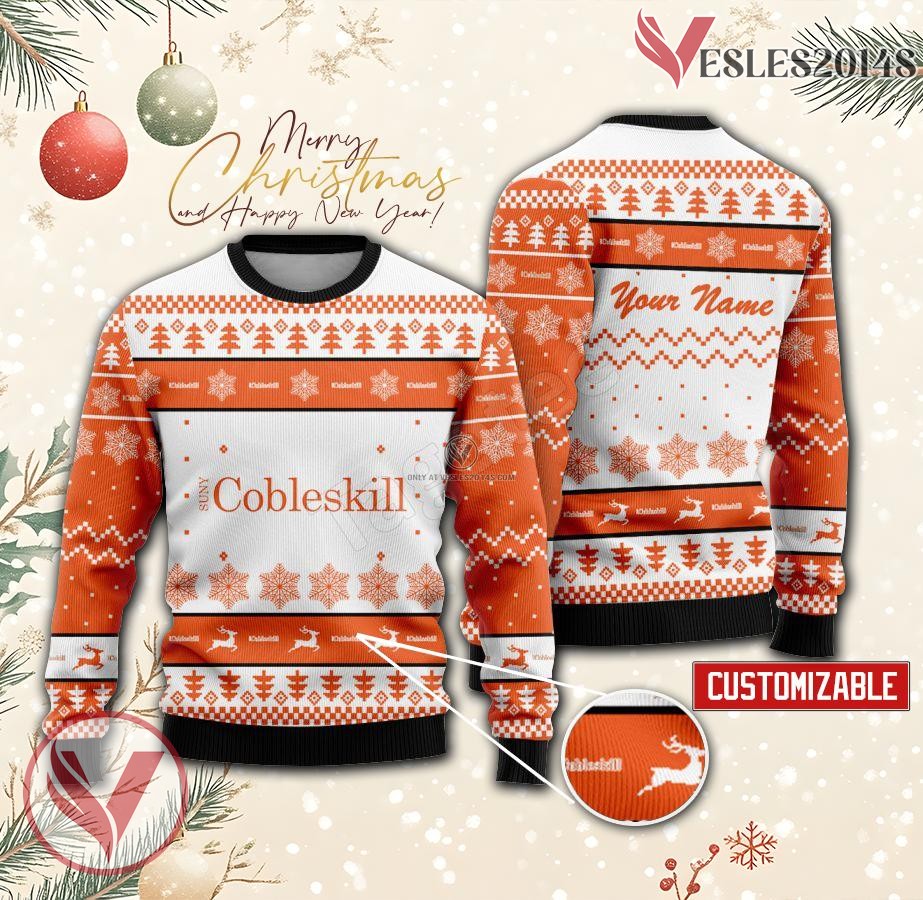 State University of New York at Cobleskill Custom Ugly Christmas Sweater, Unique Gift For Fans - Vesles2014s