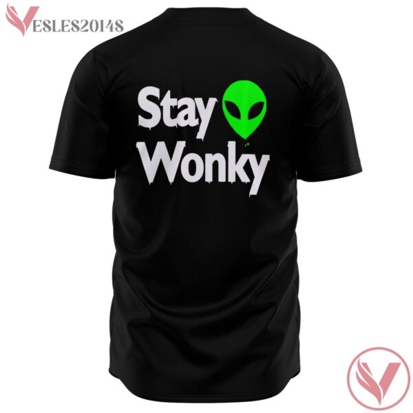Stay Wonky Green Allien Face Black Jersey - Vesles2014s 1