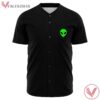 Stay Wonky Green Allien Face Black Jersey - Vesles2014s