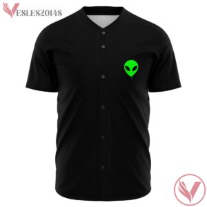 Stay Wonky Green Allien Face Black Jersey - Vesles2014s