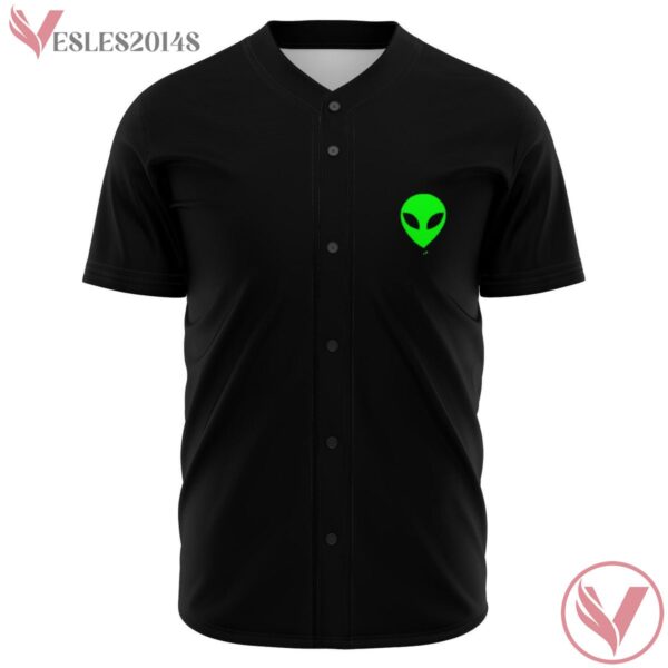 Stay Wonky Green Allien Face Black Jersey - Vesles2014s