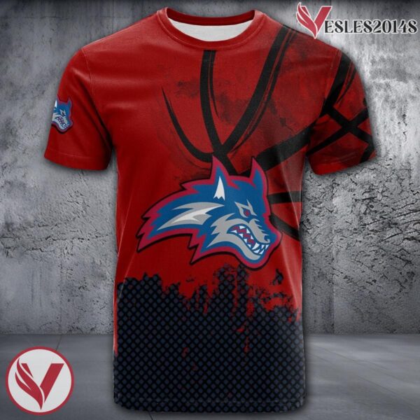 Stony Brook Seawolves Basketball Grunge Pattern Unique Personalized T Shirts - Vesles2014S