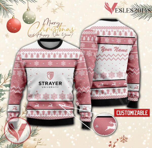 Strayer University-Virginia Beach Campus Personalized Ugly Christmas Sweater, Unique Gift For Fans - Vesles2014s
