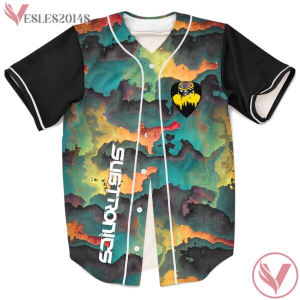 Subtronics Drippy Camo High Knees Headquarters Rave Baseball Jersey For EDM Festivals, Presents For Ravers - Vesles2014s
