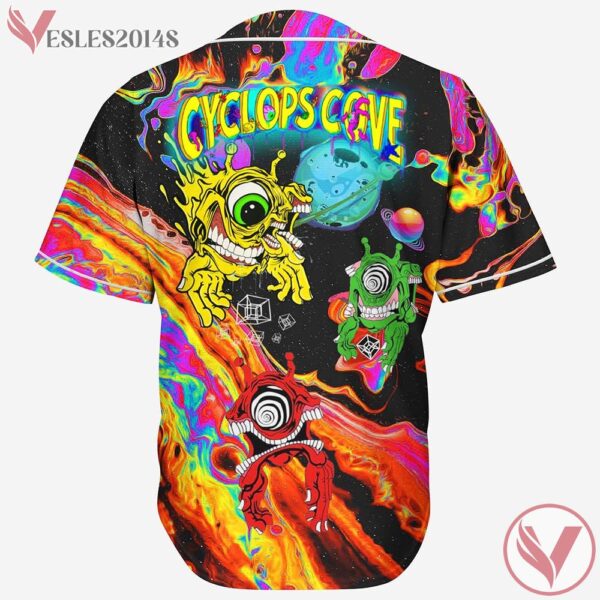 Subtronics Liquid Acid Trippy Psychedelic Cyclops Cove Rave baseball Jersey For Edm Festivals - Vesles2014s 1