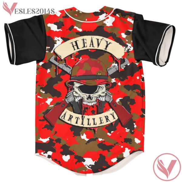 Subtronics Red Camo Heavy Artillery Rave Baseball Jersey For EDM Festivals - Vesles2014s 1