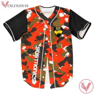 Subtronics Red Camo Heavy Artillery Rave Baseball Jersey For EDM Festivals - Vesles2014s