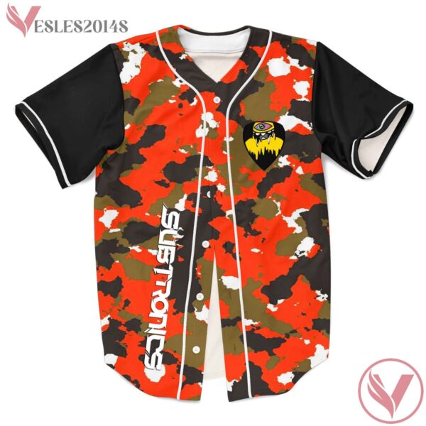 Subtronics Red Camo Heavy Artillery Rave Baseball Jersey For EDM Festivals - Vesles2014s