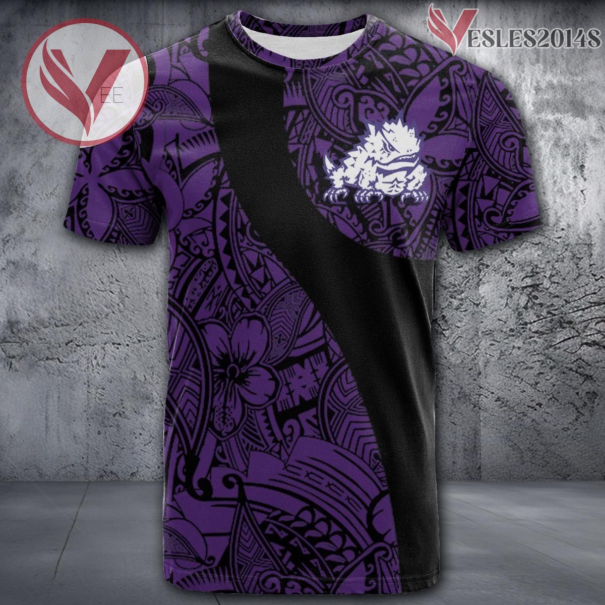 TCU Horned Frogs NCAA Polynesian Pattern Shirt, Unique Gifts For Fans - Vesles2014s