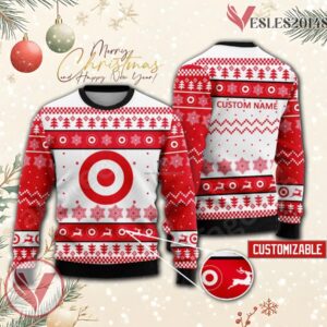 Target Logo Personalized Ugly Christmas Sweater, Unique Gift For Fans - Vesles2014s