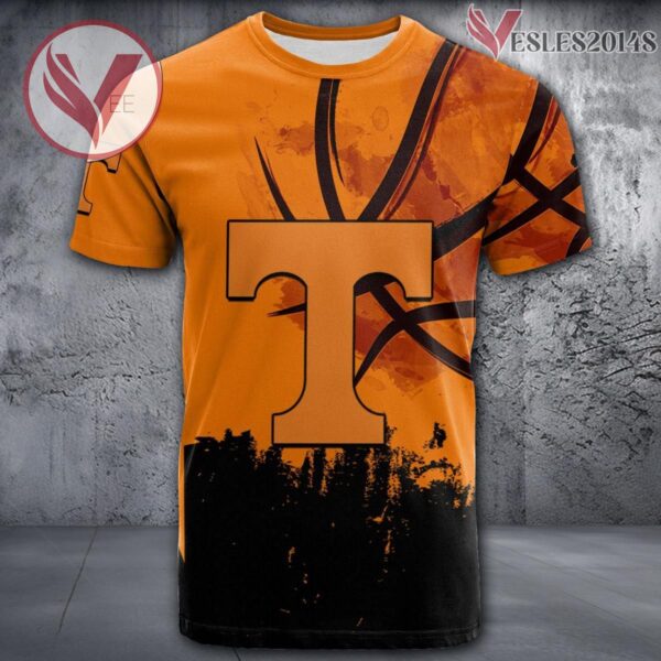 Tennessee Volunteers Basketball Grunge Pattern Unique Personalized T Shirts - Vesles2014S