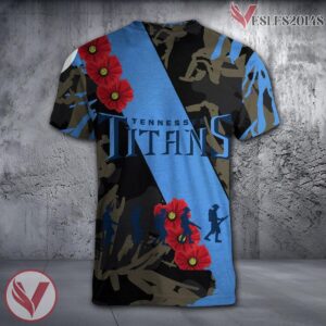 Tennessee Volunteers NCAA With Red Poppy Flower 3D Shirt, Unique Gift For Fans - Vesles2014S 1