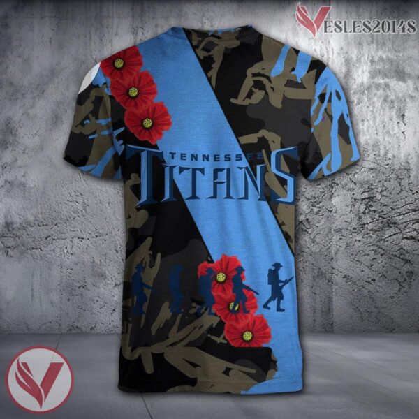 Tennessee Volunteers NCAA With Red Poppy Flower 3D Shirt, Unique Gift For Fans - Vesles2014S 1