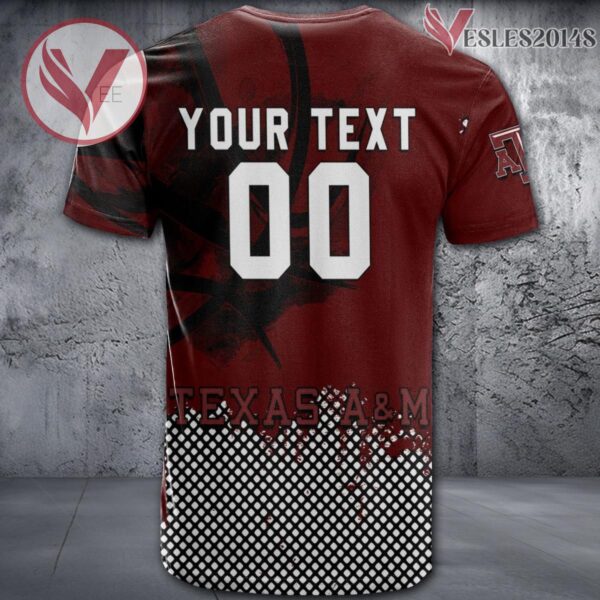 Texas A&M Aggies Basketball Grunge Pattern Unique Personalized T Shirts - Vesles2014S 1