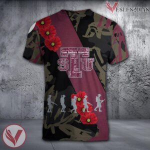 Texas-Arlington Mavericks NCAA With Red Poppy Flower 3D Shirt, Unique Gift For Fans - Vesles2014S 1