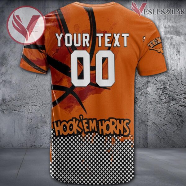 Texas Longhorns Basketball Grunge Pattern Unique Personalized T Shirts - Vesles2014S 1