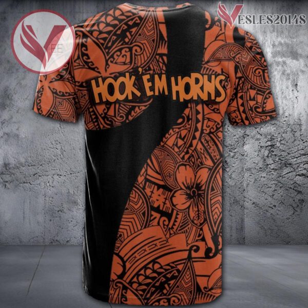 Texas Longhorns NCAA Polynesian Pattern Shirt, Unique Gifts For Fans - Vesles2014s 1