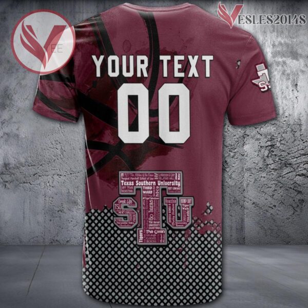 Texas Southern Tigers Basketball Grunge Pattern Unique Personalized T Shirts - Vesles2014S 1