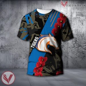 Texas Southern Tigers NCAA With Red Poppy Flower 3D Shirt, Unique Gift For Fans - Vesles2014S