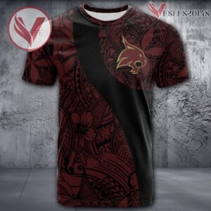 Texas State Bobcats NCAA Polynesian Pattern Shirt, Unique Gifts For Fans - Vesles2014s