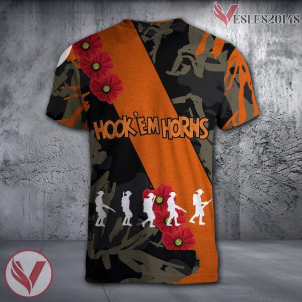 Texas State Bobcats NCAA With Red Poppy Flower 3D Shirt, Unique Gift For Fans - Vesles2014S 1