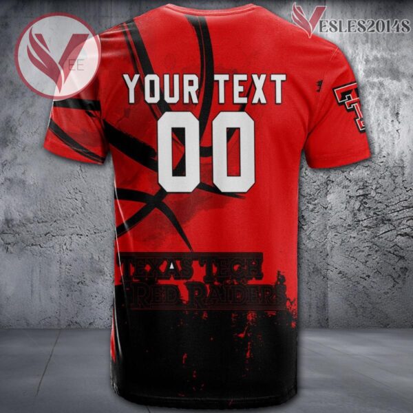 Texas Tech Red Raiders Basketball Grunge Pattern Unique Personalized T Shirts - Vesles2014S 1