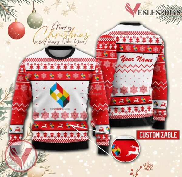 The Cooper Union for the Advancement of Science and Art Custom Ugly Christmas Sweater, Unique Gift For Fans - Vesles2014s